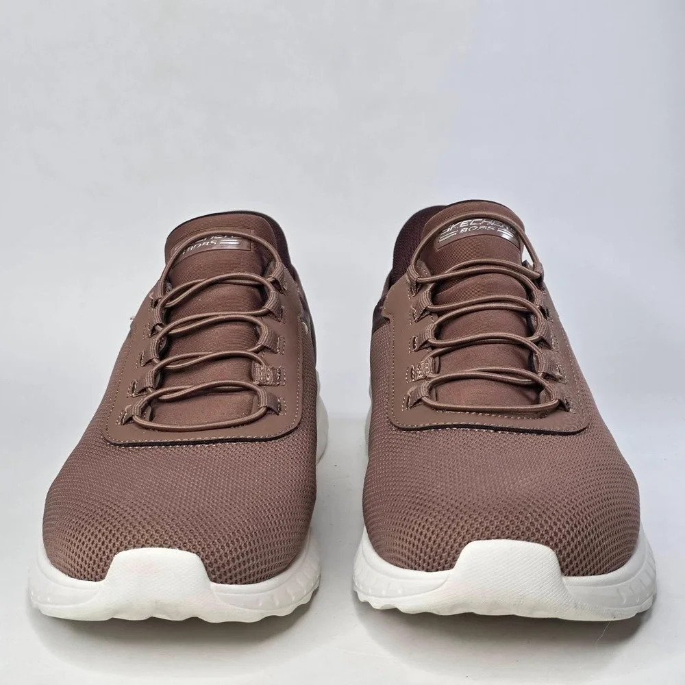 Skechers BOBS Sport Squad Chaos Sneakers Men's 11 Chocolate Brown Slip-Ins Shoes